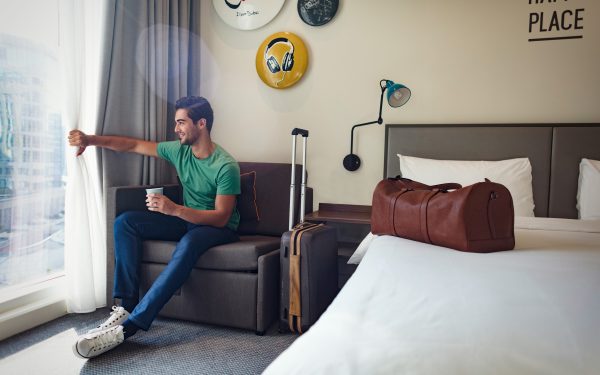 Room view at Rove City Centre Hotel in Dubai
