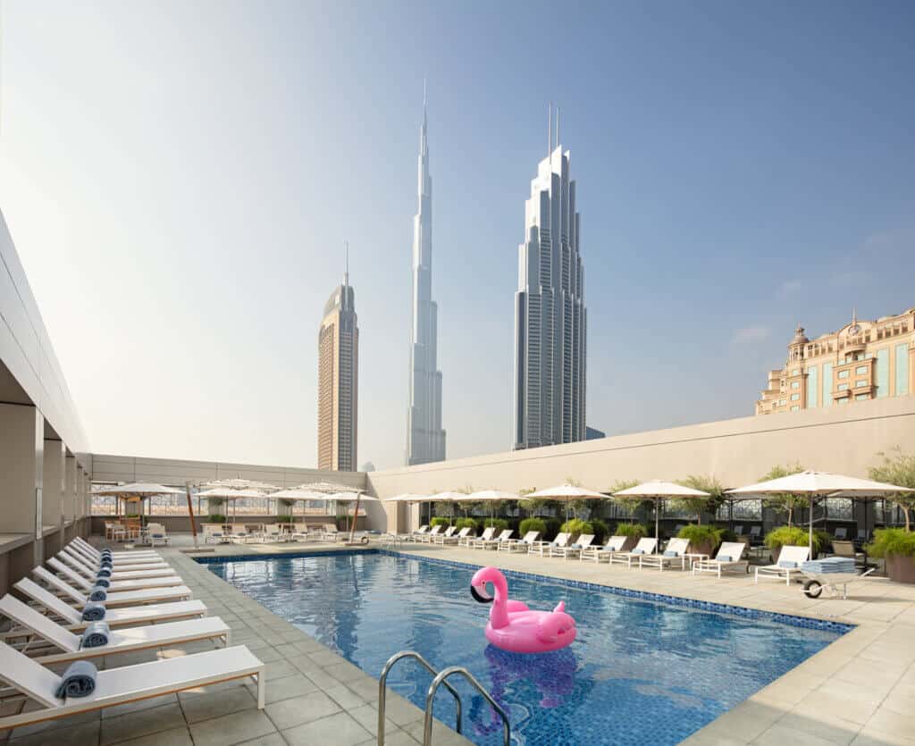 rove downtown burj khalifa views hotel