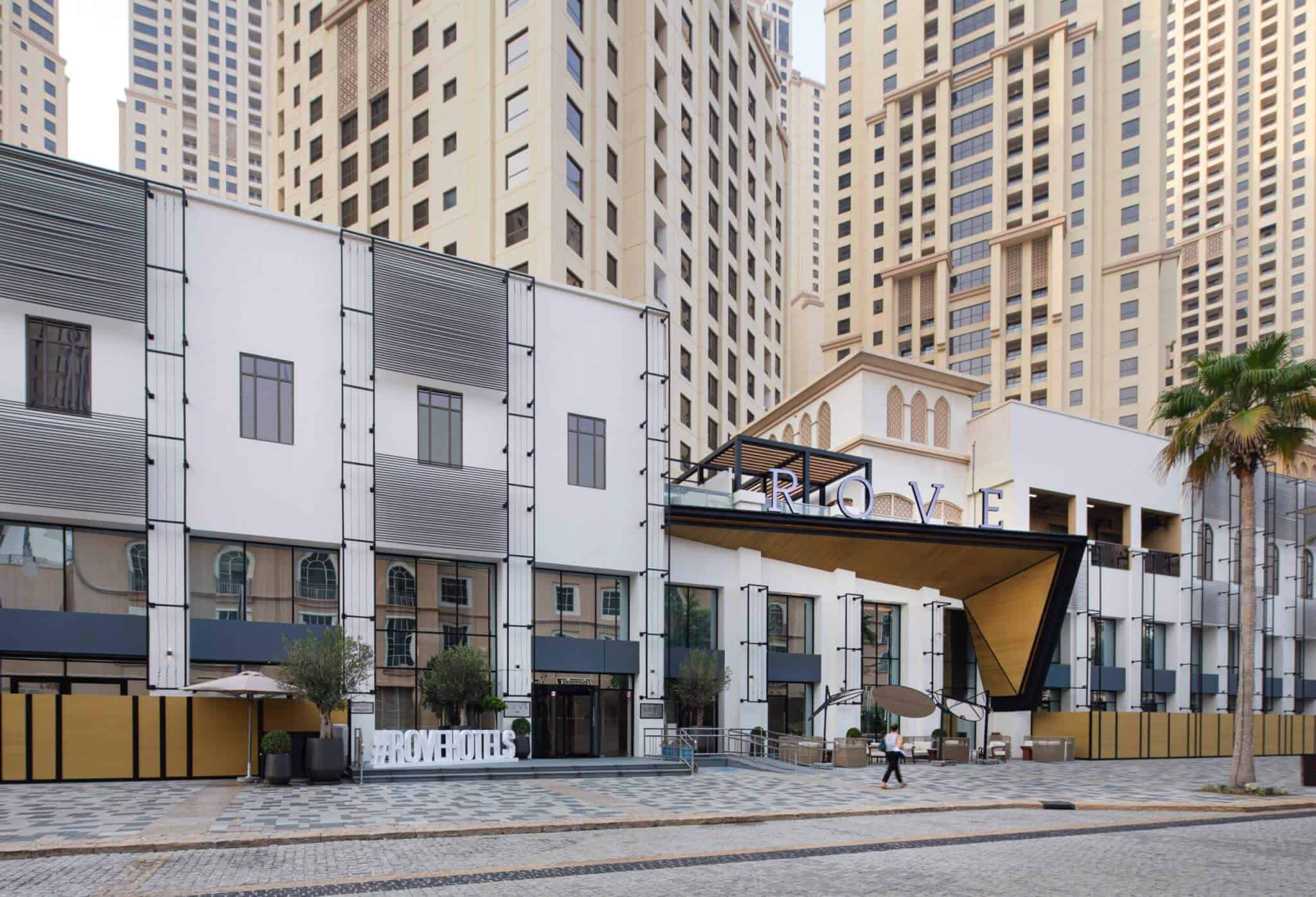 Vibrant Dubai Views from Rove JBR Beach Hotel